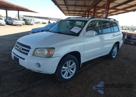 2006 Toyota Highlander Hybrid V6 из США, поврежденный, VIN JTEEW21A060006943